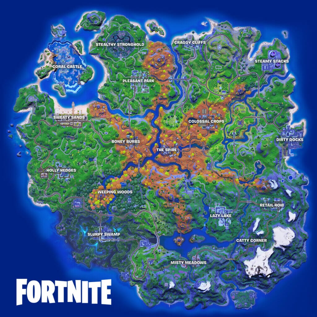 Fortnite Season 6 Map The Nerdy Basement