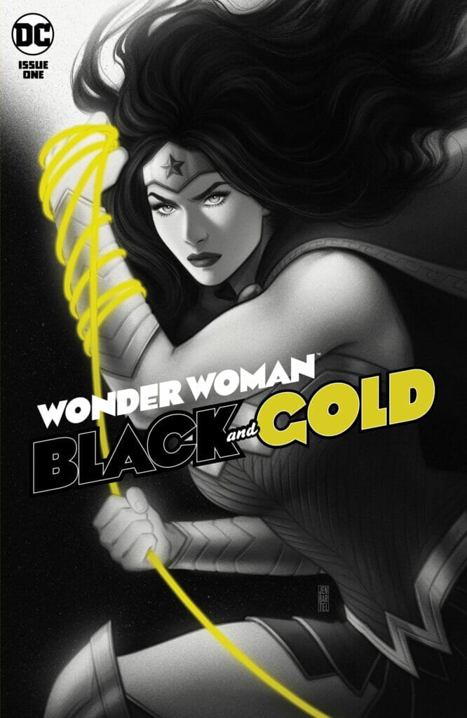Wonder Woman Black and Gold Jen Bartel The Nerdy Basement