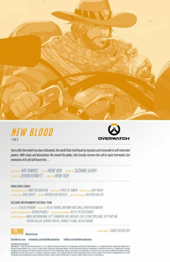 Overwatch: New Blood #1 Review The Nerdy Basement