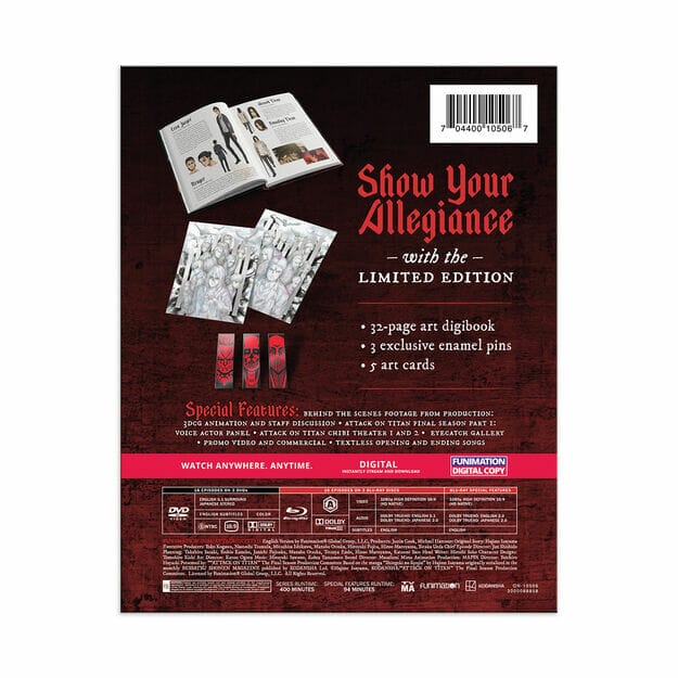 Attack on Titan Final Season Part 1 Blu-Ray The Nerdy Basement