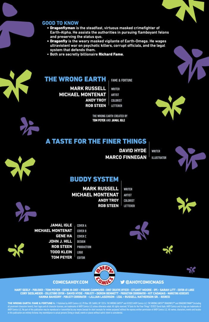 The Wrong Earth: Fame & Fortune #1 Preview The Nerdy Basement