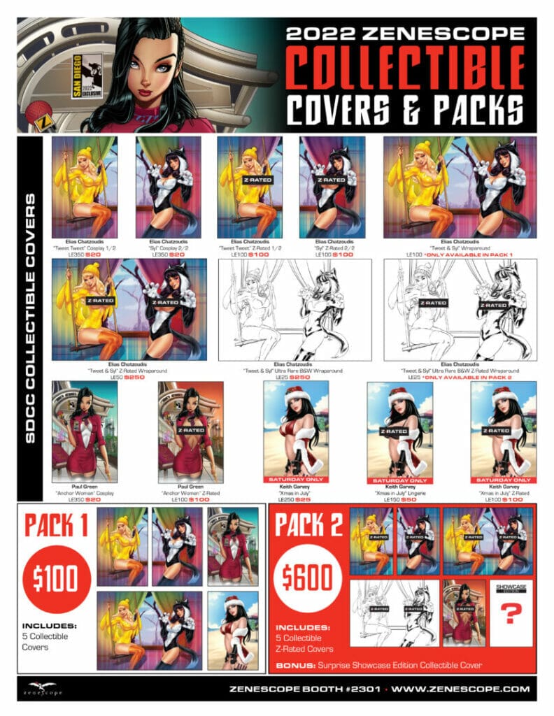 Zenescope SDCC 2022 Giveaway The Nerdy Basement