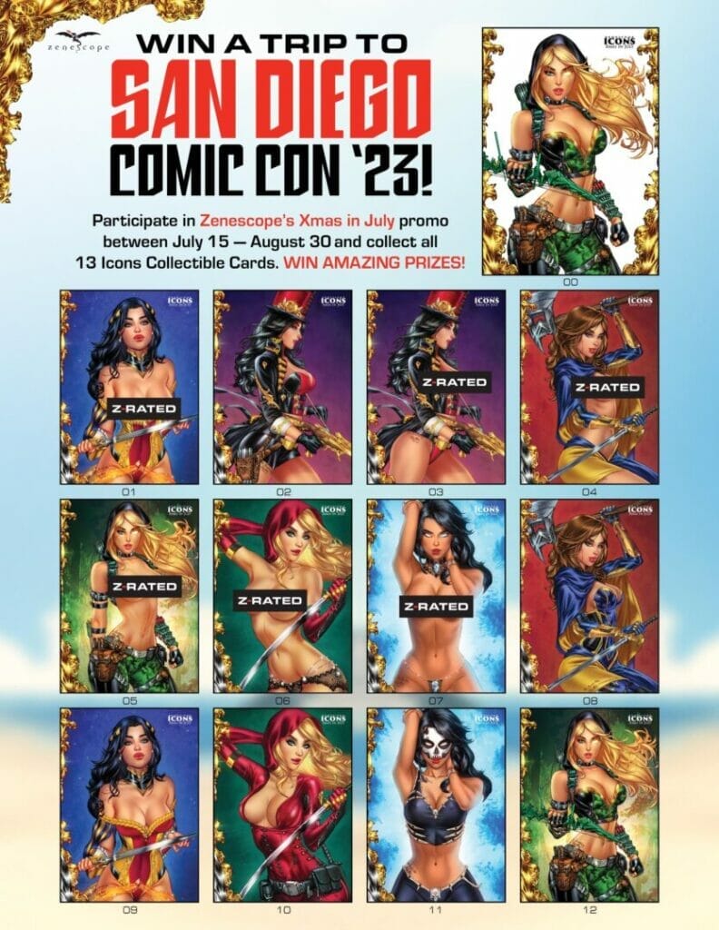 Zenescope San Diego Comic Con 2023 Xmas in July The Nerdy Basement