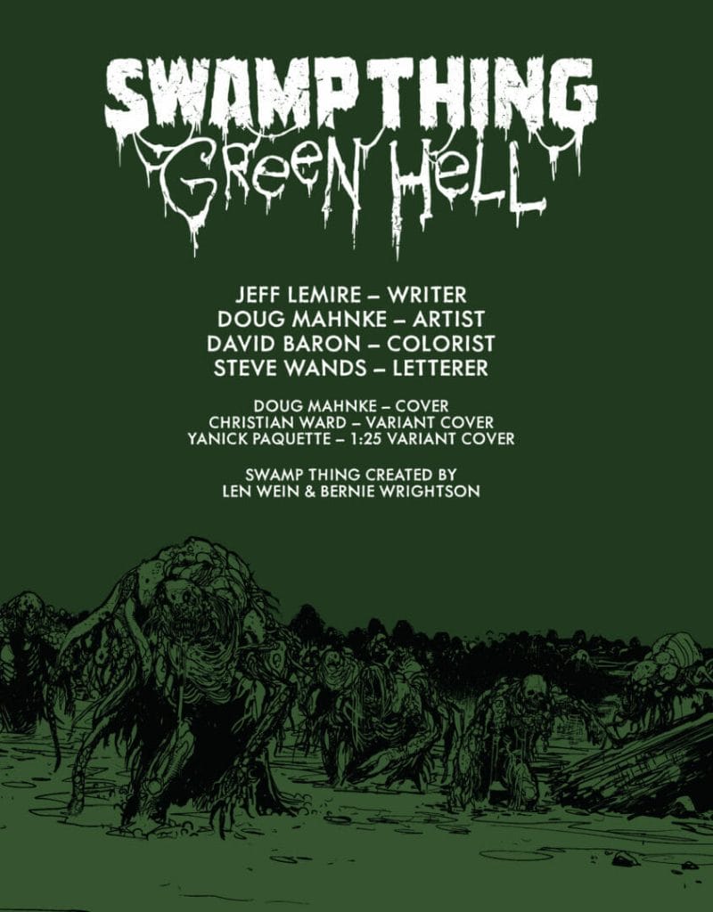 DC Comics Swamp Thing Green Hell #2 Preview The Nerdy Basement